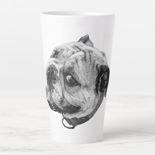 Echter Bulldoggen Charme Milchtasse (Vorderseite)