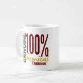 Echter Chemieingenieur Kaffeetasse (Vorderseite Links)