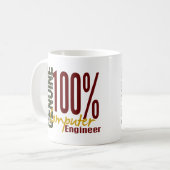 Echter Computertechniker Kaffeetasse (Vorderseite Links)