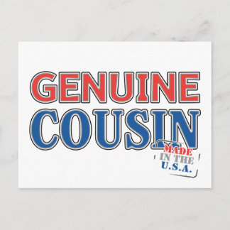 Echter Cousin Postkarte