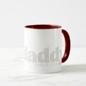 Echter Daddy, Retro-Stil für Väter Tasse (VorderseiteRechts)