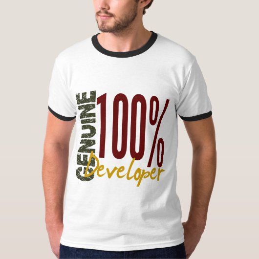 Echter Entwickler T-Shirt (Vorderseite)