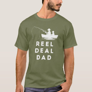 Echter Fang Papa Angeln Vatertag Scherz-Geschenk T-Shirt