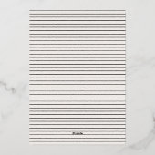 echter Folientrick handgeschriebene Hochzeitsankün Folieneinladung (Rückseite)