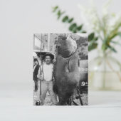 Echter großer Fisch, Anfang der 1900er Jahre Postkarte (Stehend Vorderseite)