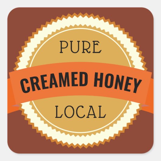 Echter Honigmarsch Runder Aufkleber (Vorderseite)