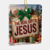 Echter Jesus-Geschenk-Schmuck Keramikornament (Rechts)