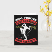 Echter Kämpfer Muay Thai Mixed Martial Arts kämpfe Karte (Gelbe Blume)