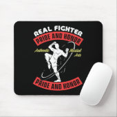Echter Kämpfer Muay Thai Mixed Martial Arts kämpfe Mousepad (Mit Mouse)