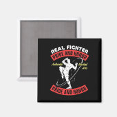 Echter Kämpfer Muay Thai MMA Kampf Authentische Ka Magnet (Vorderseite/Rückseite)