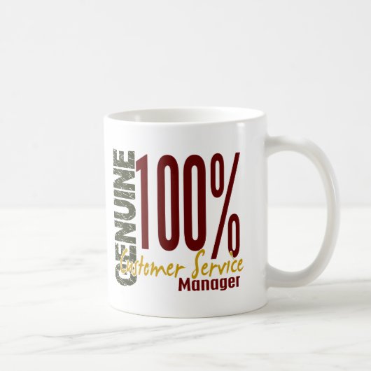 Echter Kundendienst-Manager Kaffeetasse (Rechts)