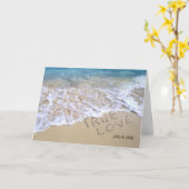 echter Liebestext im Ozean Karte (Gelbe Blume)