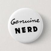 Echter Nerd-Knopf Button (Vorderseite)