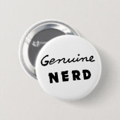 Echter Nerd-Knopf Button (Vorne & Hinten)