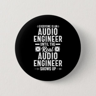 Echter O-Ingenieur Tontechnik Lustiger Spruch Button