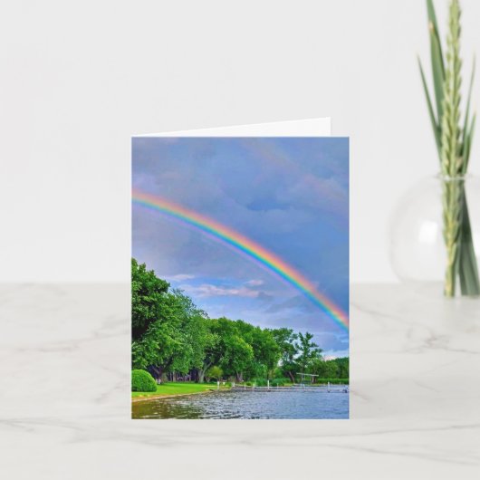 Echter Regenbogen, Marla Mangan Foto, Karte (Vorderseite)