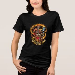 Echter Scrolling-König Tri-Blend Shirt
