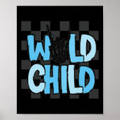 Echter Skeletton Hand Wild Child Spooky Hallowee Poster (Vorne)