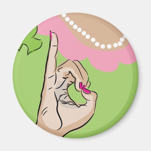 Echter Spaß bei der Hübschen Girl-Studentinnenverb Magnet (Vorne)