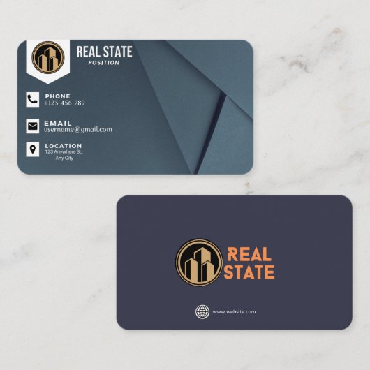 ECHTER STAAT VISITENKARTE (Vorne/Hinten)