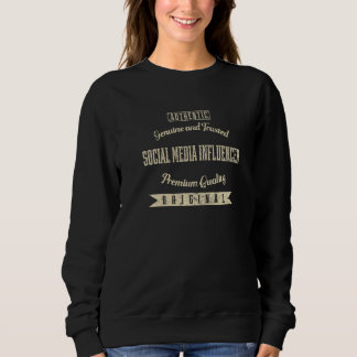 Echter und vertrauenswürdiger lustiger Social-Medi Sweatshirt