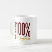 Echter ziviler Ingenieur Kaffeetasse (Vorderseite Links)