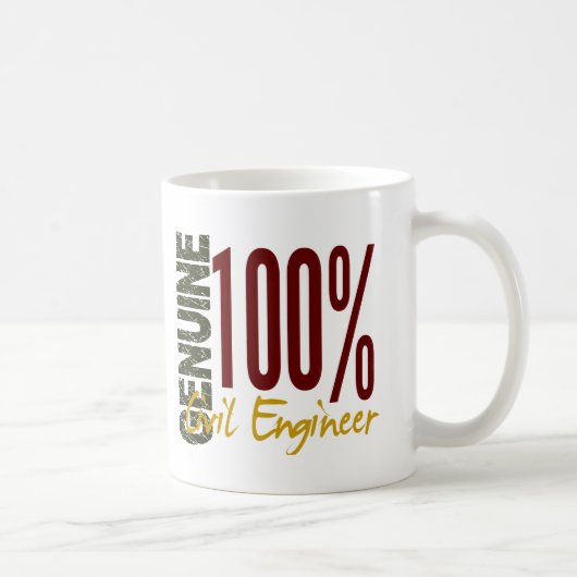 Echter ziviler Ingenieur Kaffeetasse (Rechts)