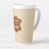 Echtes 100% Latte neutrales Muster Mug Milchtasse (Rechte Ecke)