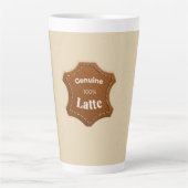 Echtes 100% Latte neutrales Muster Mug Milchtasse (Vorderseite)