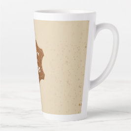 Echtes 100% Latte neutrales Muster Mug Milchtasse