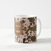 Echtes 100% Latte – Rose Latte Tasse (VorderseiteRechts)