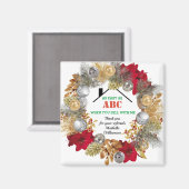 Echtes Anwesen als ABC Realtor Client Weihnachten Magnet (Vorderseite/Rückseite)