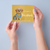 Echtes Anwesen Bananas Hundeschriften Ankündigung Flyer (Gruppe)