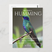 Echtes Anwesen beim Pop von Vögeln auf der Postcar Postkarte (Vorne/Hinten)