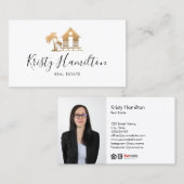 echtes Anwesen berufliches Strandhaus Foto Visitenkarte (Vorne/Hinten)