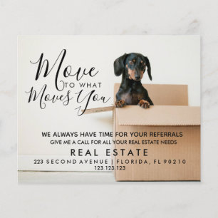 echtes Anwesen Bewegung zu was bewegt Sie Ankündig Flyer