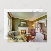 Echtes Anwesen danke Ihnen Postkarte. Postkarte (Vorne/Hinten)