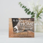 Echtes Anwesen Der beste Zeitpunkt zum Kauf einer  Ankündigungspostkarte (Stehend Vorderseite)