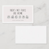 Echtes Anwesen Es gibt keinen Ort wie Zuhause, von Visitenkarte (Vorne/Hinten)