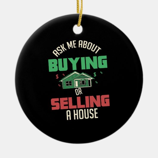 Echtes Anwesen - Frag Keramik Ornament (Vorne)