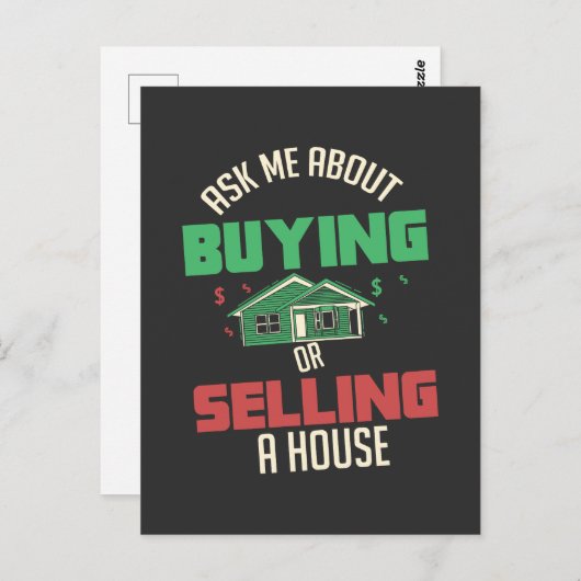 Echtes Anwesen - Frag Postkarte (Vorne/Hinten)