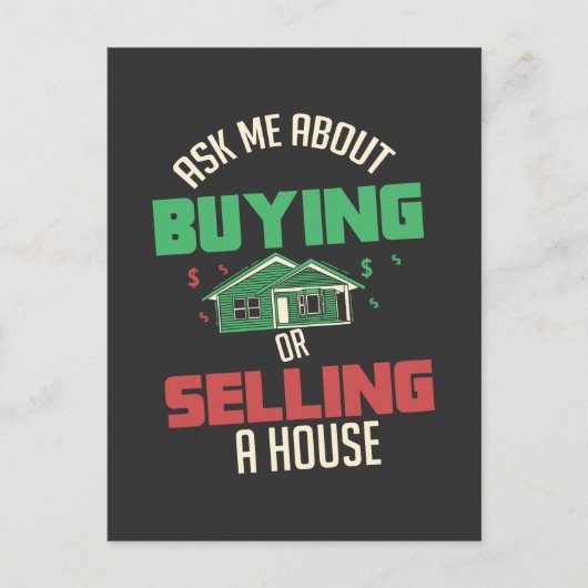 Echtes Anwesen - Frag Postkarte (Vorderseite)