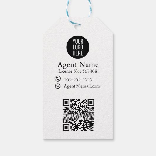 Echtes Anwesen Geschenkanhänger (Rückseite)