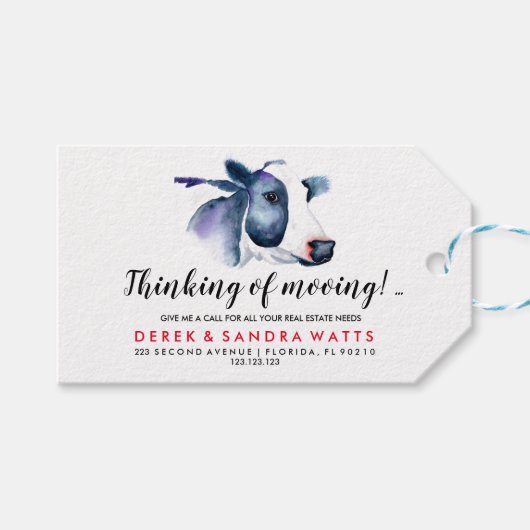 echtes Anwesen Geschenkanhänger (Vorderseite (Horizontal))