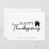 Echtes Anwesen Glückwunsch Thanksgiving Postkarte (Vorne/Hinten)