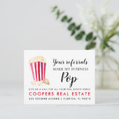echtes Anwesen Ihre Referenzen machen meinen Busin Ankündigungspostkarte (Stehend Vorderseite)