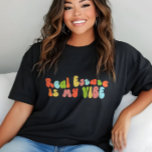 Echtes Anwesen ist mein T-Shirt, Ratgeber, Immobil Tri-Blend Shirt<br><div class="desc">Groovy "echtes Anwesen ist mein T - Shirt". Es ist ein fantastisches Geschenk für Immobilienmakler.</div>