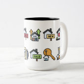 Echtes Anwesen-Kaffeebecher Zweifarbige Tasse (VorderseiteRechts)