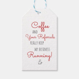 Echtes Anwesen-Kaffeereferenzen Behielt Business R Geschenkanhänger