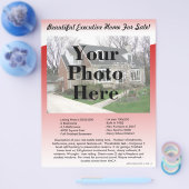 Echtes Anwesen-Listing Flyer 2-seitig, Red Wave De (Einzeln)